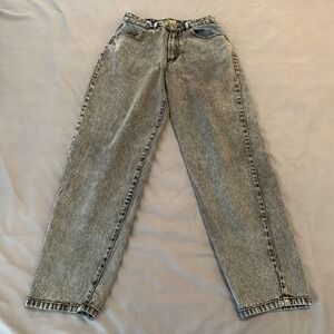 Vintage Maneuvers Jeans Womens 16 Gray High Rise Mom 90s Acid Wash Denim